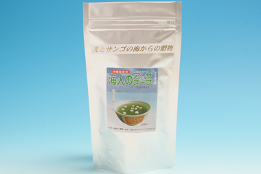 「もずく」のことならイトサン！(旧糸満もずく産業)商品情報 - 海人のアーサスープ（４食入）