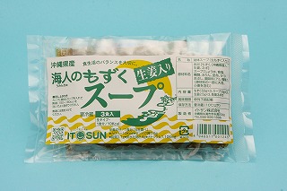 イトサン株式会社商品情報 - 海人のもずくスープ(生姜入り)　3食入り